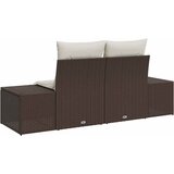  Vrtni kauč s jastukom Smeđa 184 x 62 x 69 cm poliratan | Eponuda.com