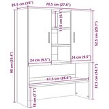  Ormar za perilicu rublja staro drvo 70,5x25,5x90 cm | shoptok.hr