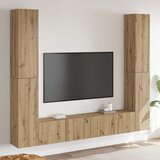  6-dijelni zidni TV ormarić Artisan hrast izrađen od drva | shoptok.hr