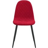  Jedilni stoli 4 kosi vinsko rdeč žamet | Shoptok.si