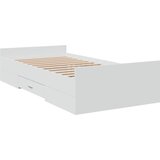  Okvir kreveta s ladicama bez madraca bijeli 75x190 cm | shoptok.hr