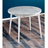 Hanah home Trpezarijski sto u antičkom stilu, 90 cm, bijeli | Eponuda.ba
