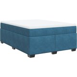  The Living Store Box spring postelja z vzmetnico temno modra 140x200 cm žamet - Box Spring Postelja, (21493187) | Shoptok.si