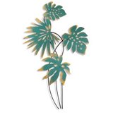 WALLXPERT dekorativni metalni zidni pribor monstera turquoise | ePonuda.com