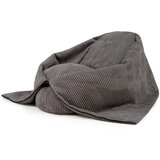 SLOWDOWN Temno siva otroška vreča za sedenje iz rebrastega žameta Cocoon 100 – | Shoptok.si