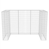  Gabionska ograda za dvije kante za otpad čelična 180x100x120 cm | shoptok.hr
