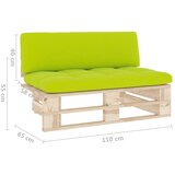  Srednja vrtna sofa od paleta od impregnirane borovine | Shoptok.si