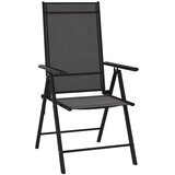  7-dijelni vrtni blagovaonski set crni aluminijski | Eponuda.ba
