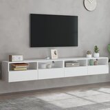  Zidni TV ormarići 2 kom bijeli 100x30x30 cm konstruirano drvo | shoptok.hr