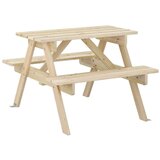  za piknik za 4 djece s otvorom za suncobran od jelovine | shoptok.hr