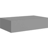 vidaXL Stenska polica s predalom siva 40x23,5x10 cm mediapan, (20620693) | Shoptok.si