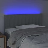  Uzglavlje svjetlosivo 100x5x78/88 cm od tkanine | shoptok.hr