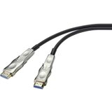 SpeaKa Professional HDMI adapterski kabel HDMI-A vtič, HDMI-mikro-D vtič, HDMI-A vtič, HDMI-mikro-D vtič 20 m črna SP-9538580 4K UHD, PVC plašč HDMI k, (20416947) Cene