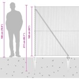 vidaXL Hexagonalna Ograja Siva 1.6x25 m Jeklo, Ograjni Stolpi s Špicami 13 kos Ø32 mm 180 cm Galvanizirano Jeklo | Shoptok.si