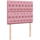  Krevet s oprugama i madracem ružičasti 120 x 190 cm baršunasti | shoptok.hr