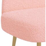  Oblikovana klupa s naslonjačem Ružičasta 110 x 60 x 76 cm | Shoptok.si