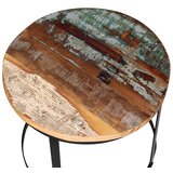  Dvodijelni set stolića za kavu obnovljeno drvo okrugli 40/50 cm | Eponuda.ba