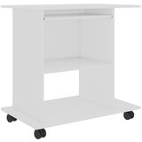 Maison Chic Računalniška miza - pisarniška miza bela 80x50x75 cm iverna plošča, (21785724) | Shoptok.si