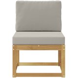  Set vanjskih sofa Bijela i svjetlosiva 59 x 63 x 73 cm | shoptok.hr