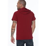 Dewberry T8570 HOODED MEN'S T-SHIRT-BURGUNDY | shoptok.hr