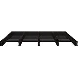  Krevet od paleta crni 120x190 cm od masivne borovine bračni | shoptok.hr