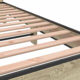  Okvir za krevet boja hrasta 150x200cm konstruirano drvo i metal | shoptok.hr