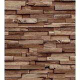 GRANDECO tapeta s teksturom drveni blok smeđa A64003 | Eponuda.ba