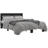 vidaXL Okvir kreveta crni 120 x 200 cm od konstruiranog drvo i metal Cijene