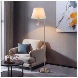 Brilagi LED podna lampa CERIA 1xE27/60W/230V + LED/2,1W mat hrom/bela Cene