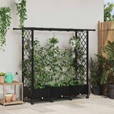  Povišeni krevet s mrežom i krovom Crna 164 x 40 x 127 cm PP | shoptok.hr