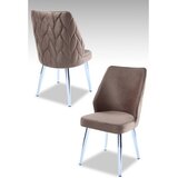 Hanah home set puf fotelja, 48x90x43 cm, 2 dijela, smeđa | Eponuda.ba