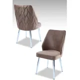 set puf fotelja, 48x90x43 cm, 2 dijela, smeđa