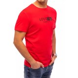 DStreet Red RX4729 men's T-shirt with print Cene
