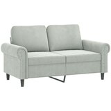 vidaXL Sedežna garnitura 3-delna z vzglavniki svetlo siv žamet | Shoptok.si