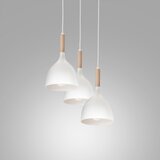  Luster na sajli NOAK WOOD 3xE27/15W/230V bela/buk | Eponuda.com