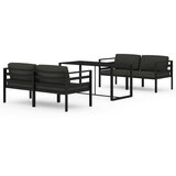  5-dijelna vrtna garnitura s jastucima aluminijska antracit | shoptok.hr