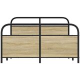 vidaXL Metalni okvir kreveta bez madraca boja hrasta sonome 140x200 cm | shoptok.hr