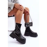 Boto FB2 Leather Boots on a Massive Platform Black Luinai | shoptok.hr