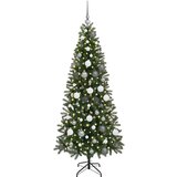 vidaXL Umestno božično drevo med 300 LED Zelena 180 cm PE in PVC | Shoptok.si