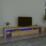 The Living Store TV omarica z LED lučkami sonoma hrast 215x36,5x40 cm - TV Omarica, (21374567) Cene