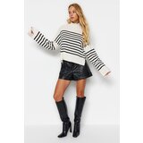Trendyol Stone Wide fit Striped Knitwear Sweater | Shoptok.si