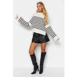 Trendyol Stone Wide fit Striped Knitwear Sweater
