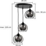  Luster na kablu SOLO BLACK 3x E27/60W/230V, prečnik 30 cm | Eponuda.com