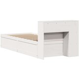 vidaXL Okvir kreveta bez madraca bijeli 90 x 200 cm masivna borovina | shoptok.hr
