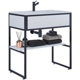 MID.YOU Kombiniran Umivalnik Bitila 80, Bela, Črna | Shoptok.si