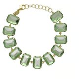 Victoria Cruz helena peridot gold narukvica sa swarovski kristalima ( a4332-14dp ) | ePonuda.com