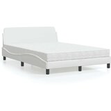 vidaXL Krevet s madracem bijeli 140x200 cm od umjetne kože | shoptok.hr