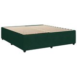  Krevet s oprugama i madracem tamnozeleni 200x200 cm baršunasti | shoptok.hr