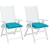  Jastuci za stolice 2 kom tirkizni 50x50x7 cm od tkanine Oxford | Eponuda.com