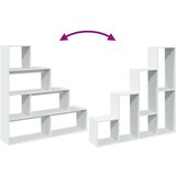 vidaXL Pregrada za knjige 4 razine bijeli 143,5 x 29 x 143,5 cm drvena | shoptok.hr